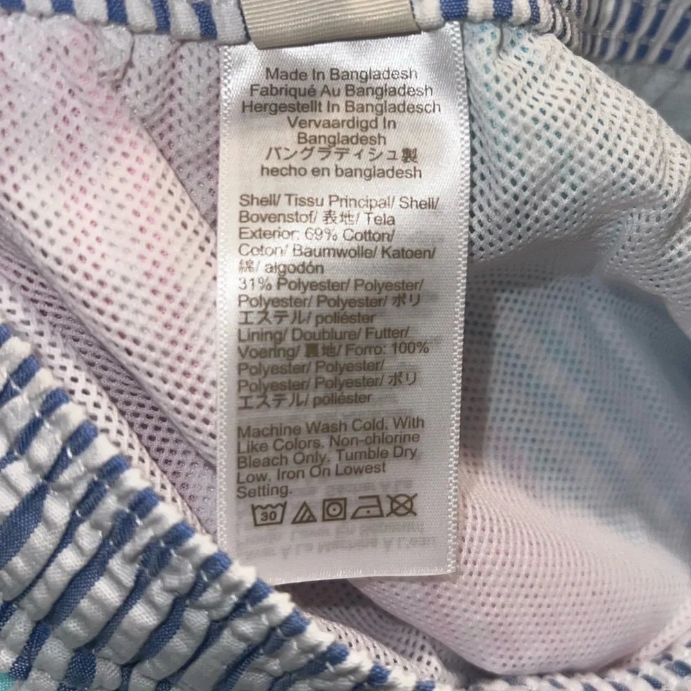 NWT Boys Seersucker Swim Trunks-Crewcuts
